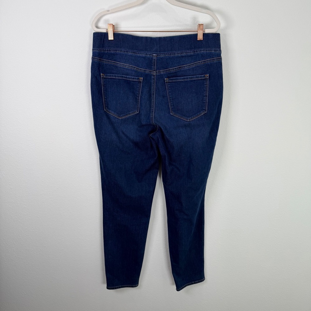 Talbots Flawless Pull-On Jegging Womens 10 x 29" Blue Denim Dark Wash Stretch - Picture 3 of 14
